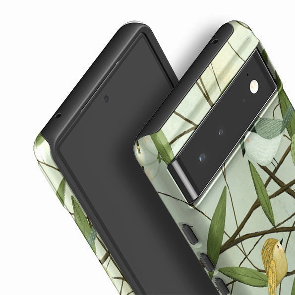 Google Tough Case -  Birds By Maja Lindberg Futuristic style Wireless Charging Compatible