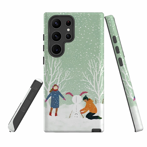 Samsung Tough Case - Snowball Building By Katherine Quinn Premium Build Layer Polished Detail Edge