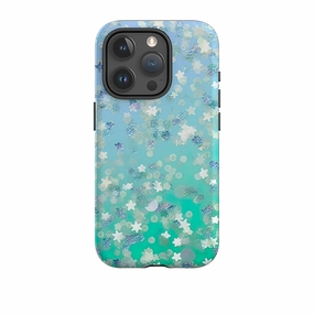 Transparent Edge Portable Protection iPhone Case - Green Stars