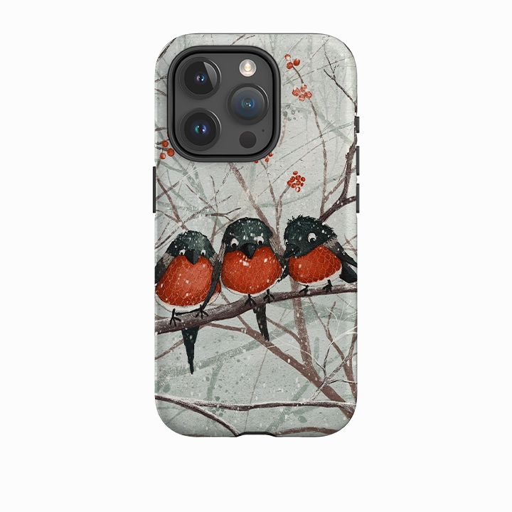 iPhone Tough Case - Frosted Branches By Maja Lindberg Rugged Look