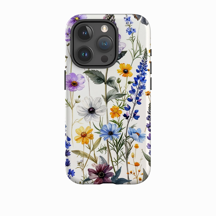 Smooth Surface Layer Frosted surface iPhone Tough Case - Westend Floral
