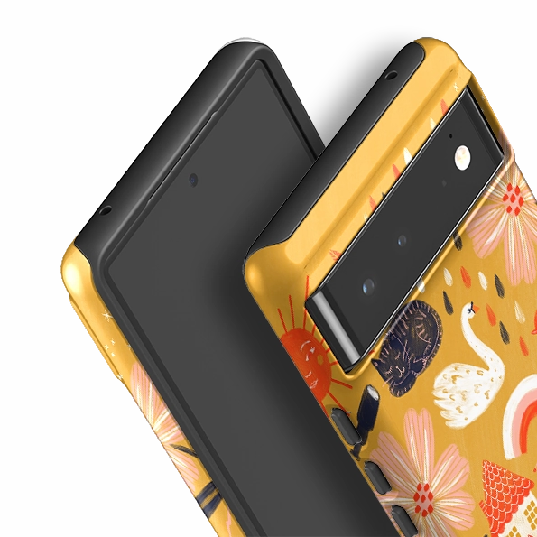 Google Tough Case -  Reconnect Yellow By Lee Foster Wilson Smooth Feel Surface