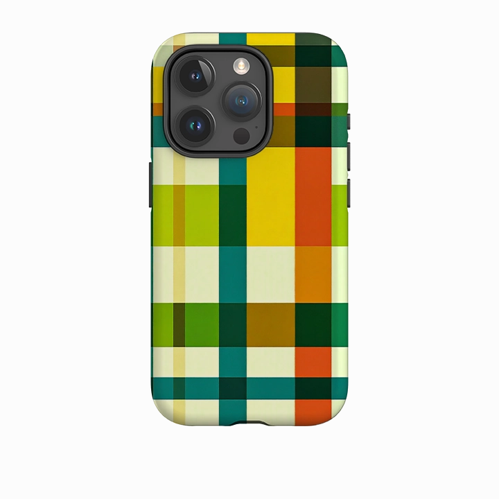 iPhone Tough Case - Los Angeles Gingham Protective Layer High Quality