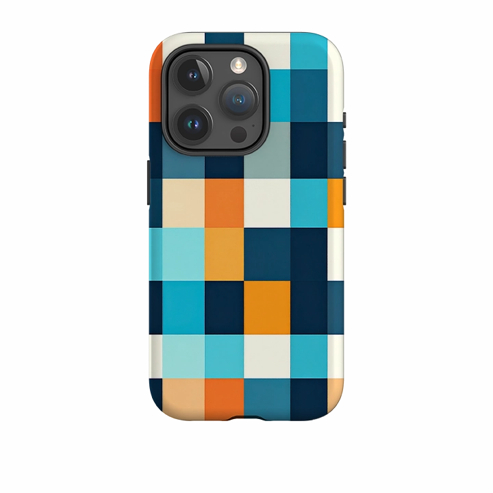 Full Coverage Impact Guard iPhone Tough Case - Dublin Gingham