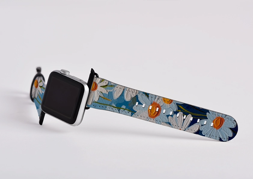 Bright Daisies II Apple Watch Strap Comfort Option