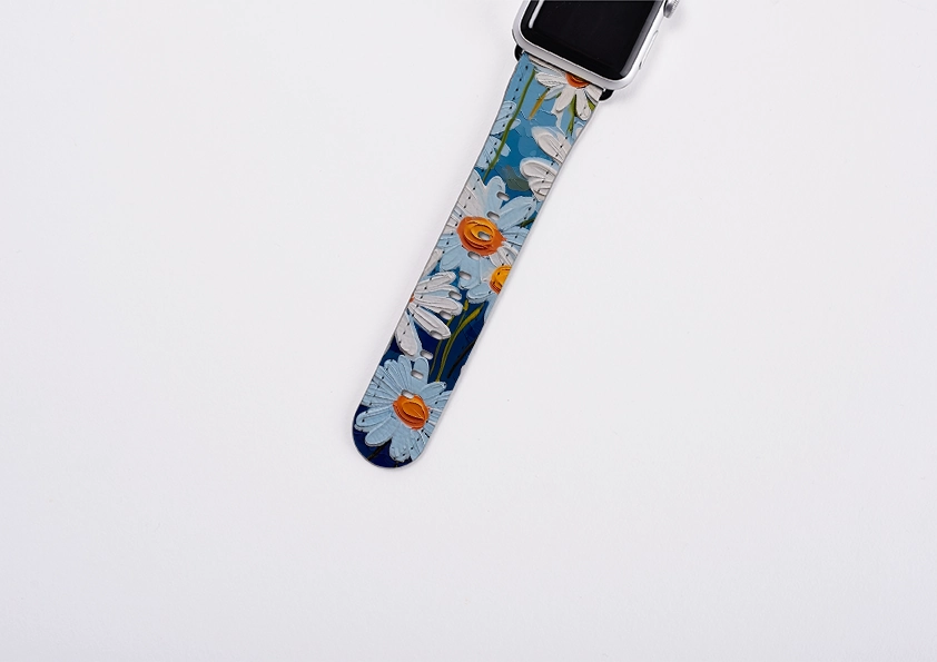Sweat Proof Bright Daisies II Apple Watch Strap