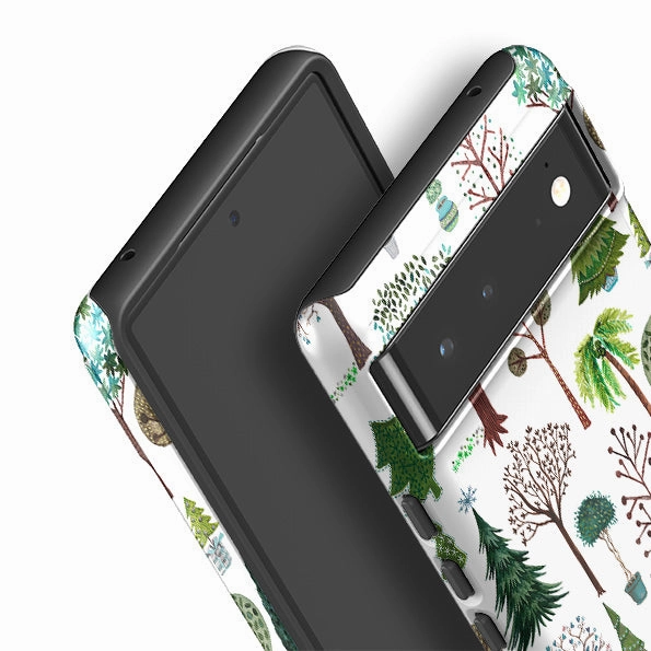 Hand Friendly Google Tough Case -  Xmas Trees By Caroline Bonne Muller
