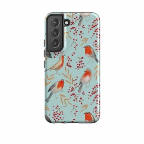 Durable Design Polished Texture Finish Samsung Tough Case - Robin By Caroline Bonne Muller