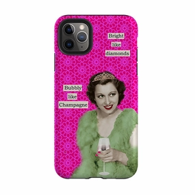 Soft Look Texture iPhone Tough Case - Bright Like Diamonds By Clare Jordan