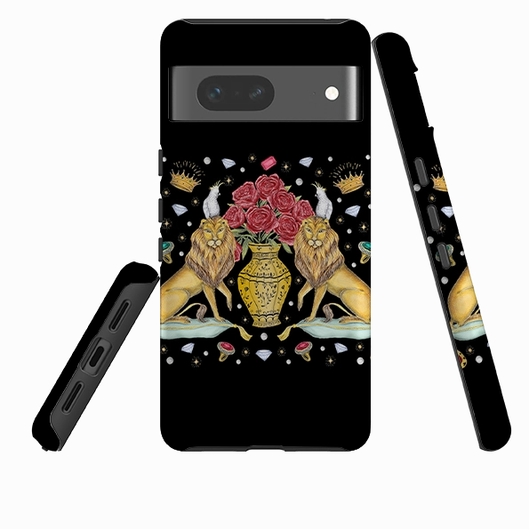 Google Tough Case -  Lion and Vase By Catherine Rowe Rugged Grip Durable structure