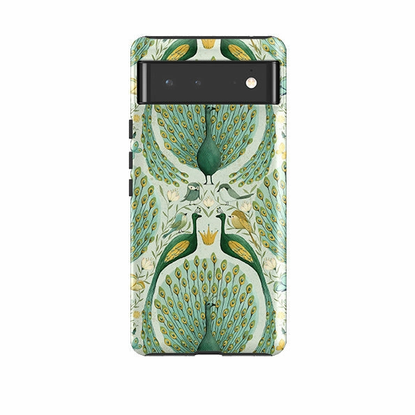 Google Tough Case -  Peacock Pattern By Maja Lindberg Marble Pattern Durable Texture