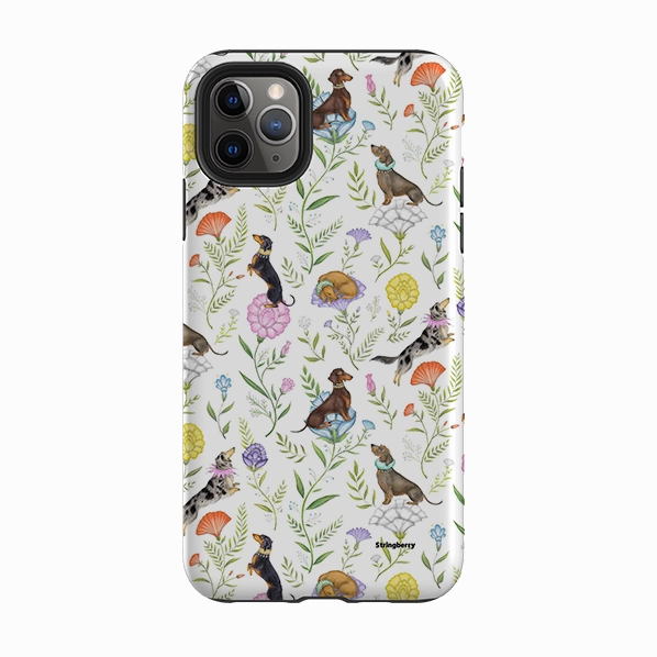 iPhone Tough Case - Doxy Day Afternoon White By Catherine Rowe Premium Quality