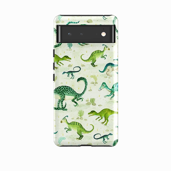 Google Tough Case -  Dinoland By Katherine Quinn Flexible Feel
