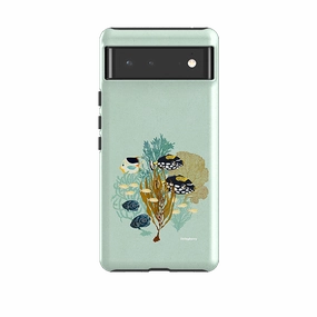 Premium Touch Light Edge Google Tough Case -  Fish Town By Katherine Quinn