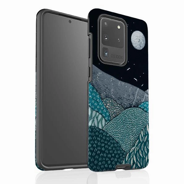 Screen Bumper Soft Pattern Layer Samsung Tough Case - Spring Night By Natasha Newton