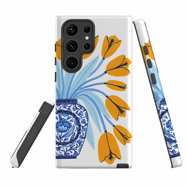 Smooth Finish Touch Simple Finish Samsung Tough Case - Tulips By Madalina Andronic