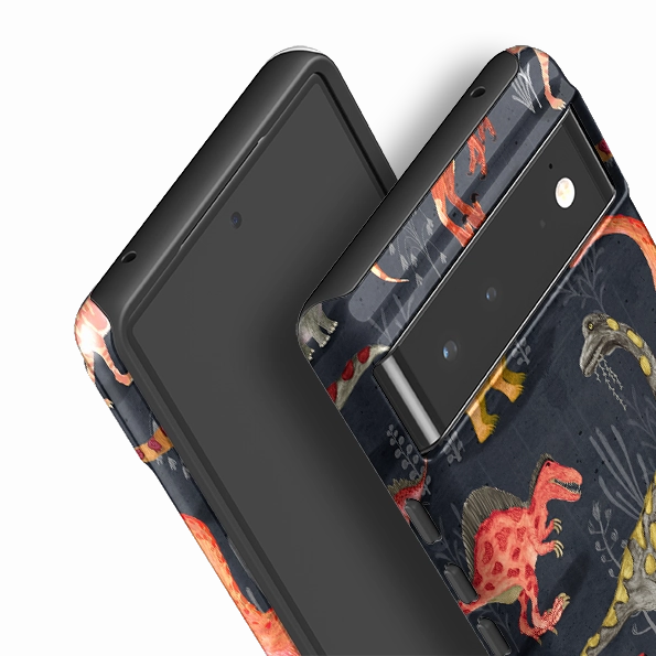 Google Tough Case -  Parisian Dinosaurs By Katherine Quinn Premium Craft Hybrid Grip Finish