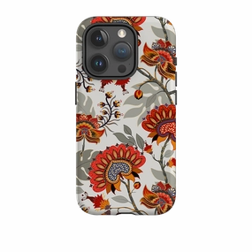 iPhone Tough Case -Eden Floral Enhanced Durability Minimal Pattern