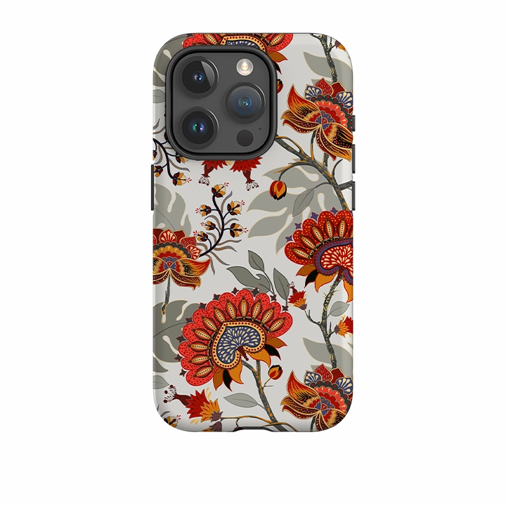 iPhone Tough Case -Eden Floral Smooth Form Portable Grip