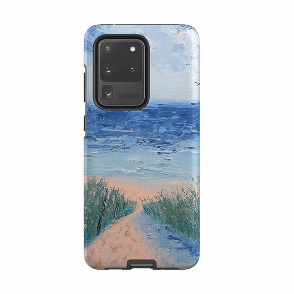 Samsung Tough Case - Beach Path By Mary Stubberfield Raised Bezels Portable Case