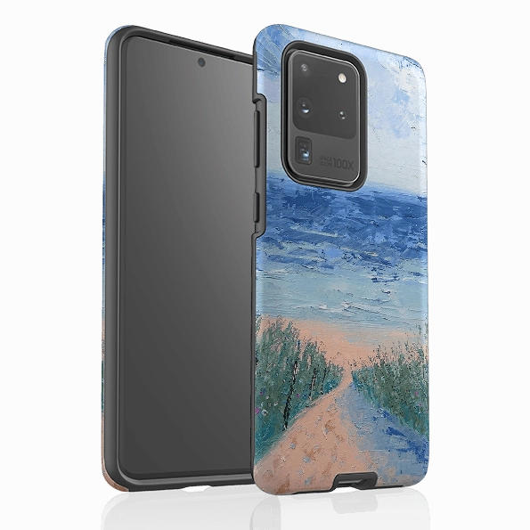 Matte Pattern Samsung Tough Case - Beach Path By Mary Stubberfield