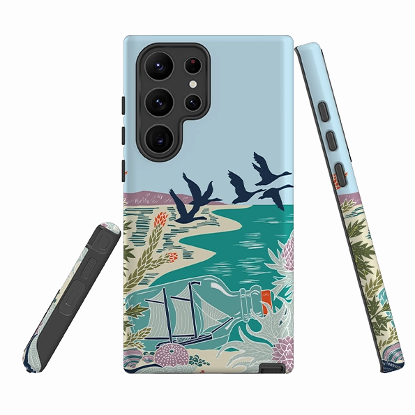 Samsung Tough  Case - Ship Bottle By Kate heiss Polished Touch