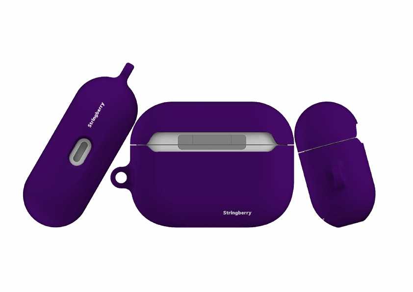 Manilla Purple Airpod Pro Case ( Gen 1 & 2 ) soft touch matte airpods protector