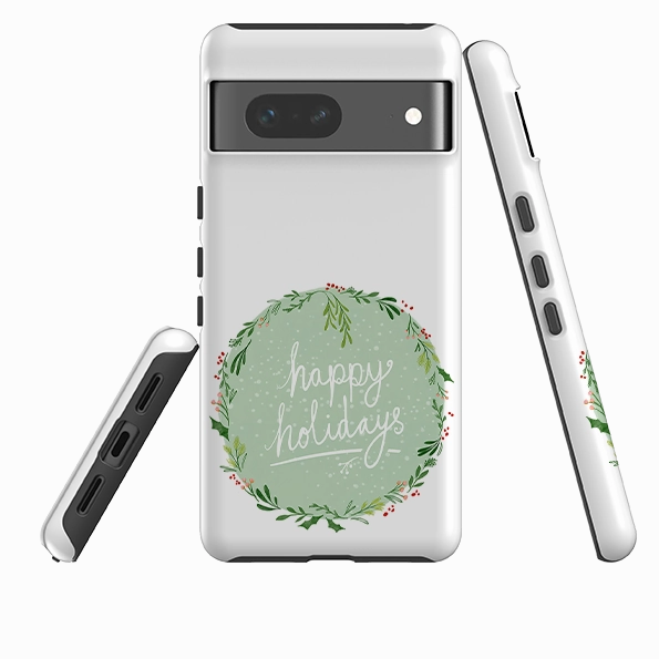 Minimal Touch Trendy Finish Google Tough Case - Happy Holidays By Katherine Quinn