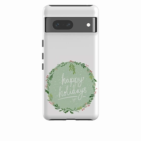 Heat dissipation Precision Cutouts Google Tough Case - Happy Holidays By Katherine Quinn