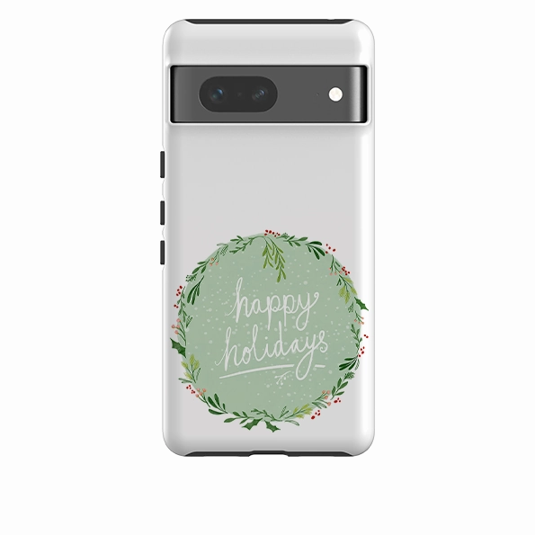 Wireless charging Google Tough Case - Happy Holidays By Katherine Quinn