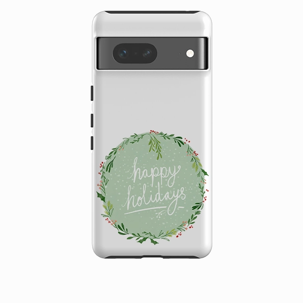 Heat dissipation Precision Cutouts Google Tough Case - Happy Holidays By Katherine Quinn
