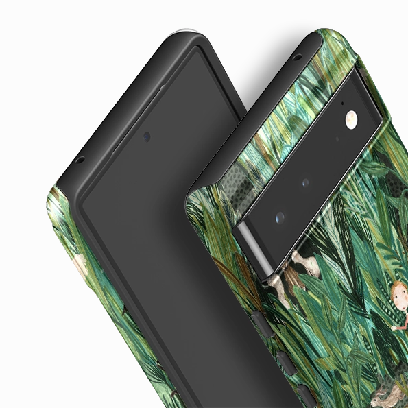 Printed Graphic Modern Grip Texture Google Tough Case -  Uncommon Forest By Katherine Quinn