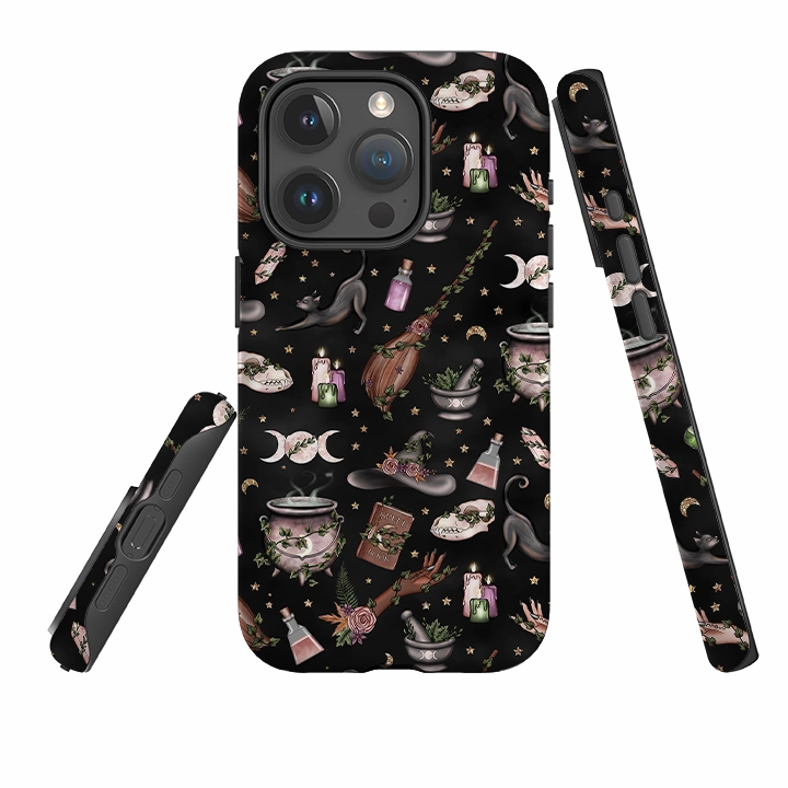 Comfort Build iPhone Case - Woodland Witch Black