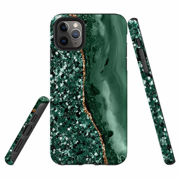 Functional Design iPhone Tough Case - Green Shade (case does not glitter)