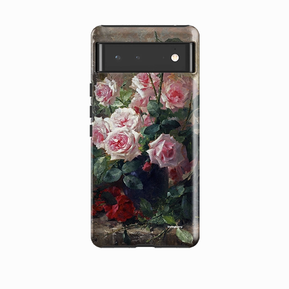 Google Tough Case -  Rose Floral By Heritage Premium Surface Texture Durable Coating
