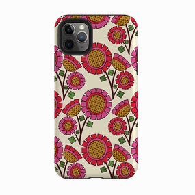 iPhone Tough Case - Pop Flower By Amelia Bowman Rugged Frame