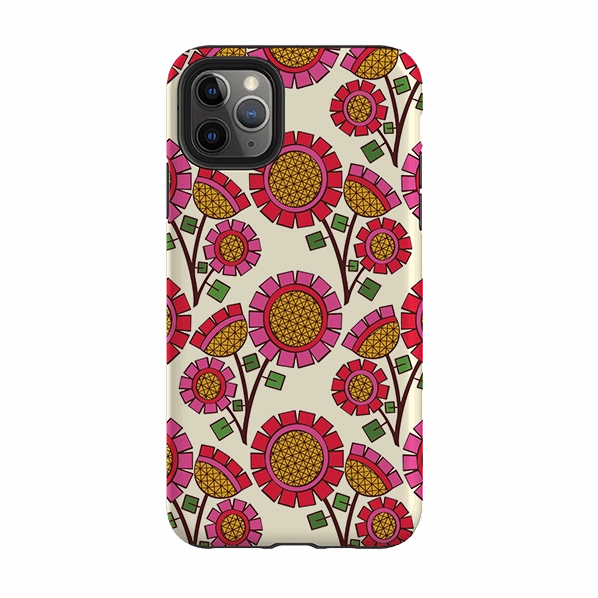 iPhone Tough Case - Pop Flower By Amelia Bowman Rugged Frame