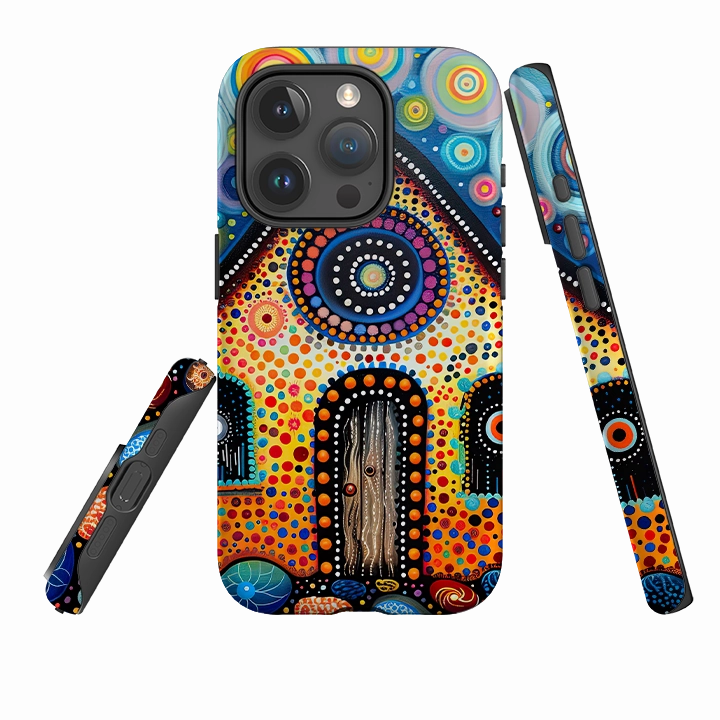 iPhone Case - Folk Art House III Modern Layer Soft Touching