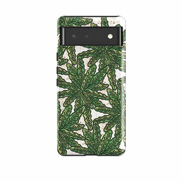 Google Tough Case -  Green Floral By Amelia Bowman Durable Frame Polished Texture Finish
