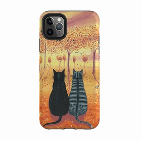 Gloss Finish Design Gloss Surface iPhone Tough Case - Bird Watching By Mary Stubberfield