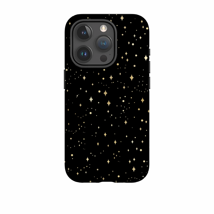 iPhone Tough Case - Black Cosmos Color Pattern Matte Pattern