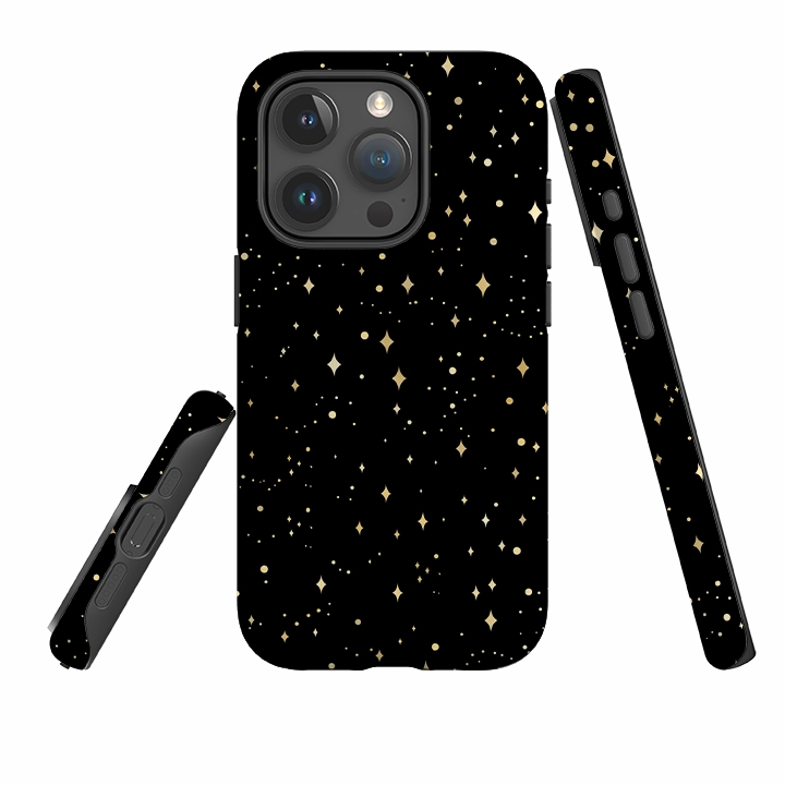 Modern Pattern Layer iPhone Tough Case - Black Cosmos