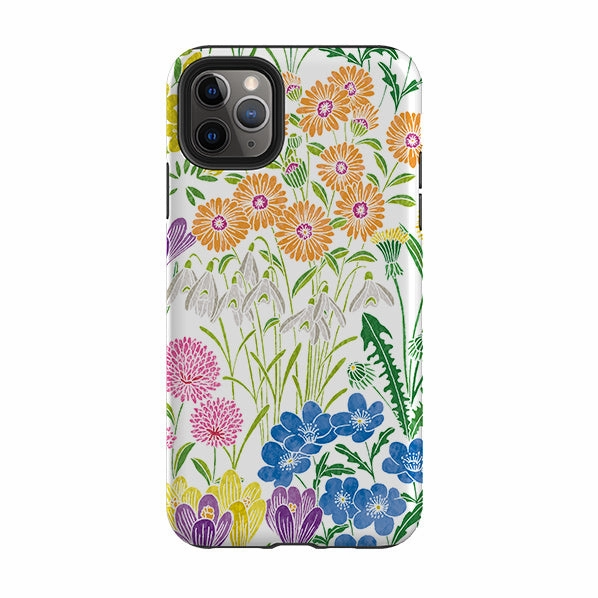 Matte Pattern Design Comfort Fit iPhone Tough Case - Spring-1 By Natalie Pedetti Prack