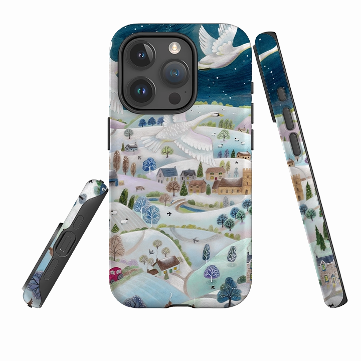 iPhone Tough Case - Winter Swans By Bex Parkin Flexible Pattern Soft Protection