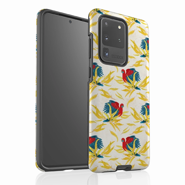 Samsung Tough Case - Crimson Rosella By Katherine Quinn Shockproof Corners