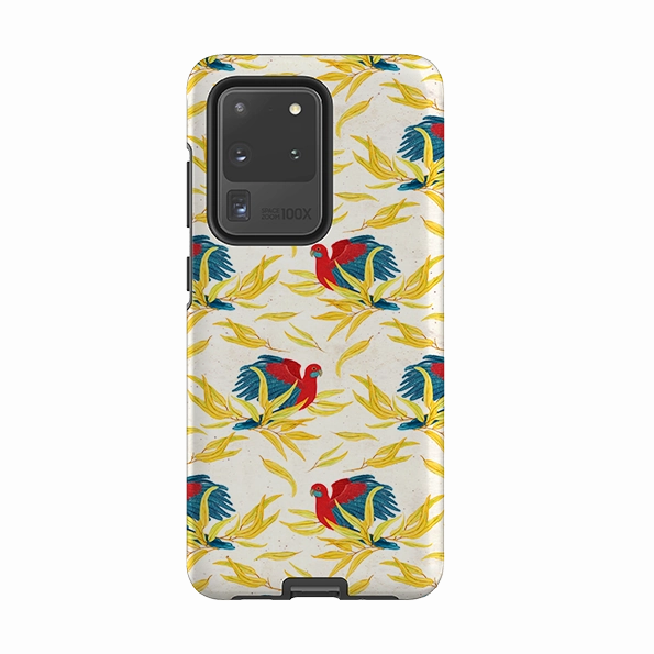 Car Accessory Samsung Tough Case - Crimson Rosella By Katherine Quinn
