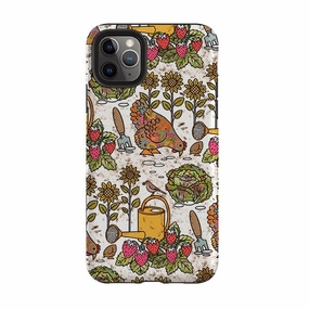 iPhone Tough Case - Garden By Amelia Bowman Modern Texture Build