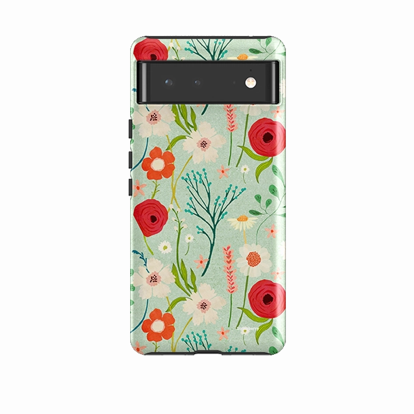 Google Tough Case -  Floral By Katherine Quinn Stylish Detail Rugged Surface Build