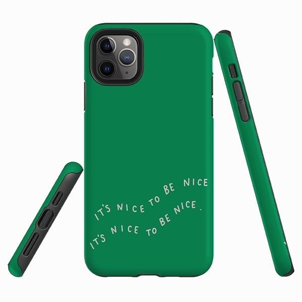 Hybrid Grip Compact Texture Layer iPhone Tough Case - Nice