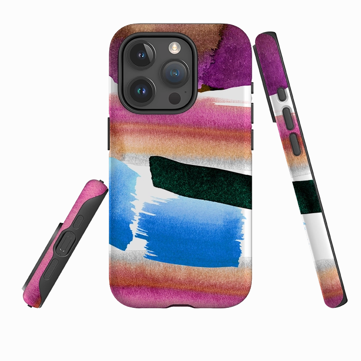 Colorful Accent iPhone Tough Case - Sunset Painting By Kitty Joseph